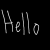 White handwritten text on a black background reads 'Hello My Name is Billy Herndez Hernandez the III or Taketomn for short' with inconsistent lettering and spacing.