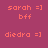 Pixelated text labels on a solid background with no visible animation changes.