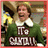 A pixelated image split into two sections: a character in green sweater with 'It's Gonna Be Great' text on left, and red background with green pixelated text on right.