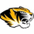 Pixelated tiger head with black and yellow stripes, white muzzle, and gray outline, positioned left of text reading Oakville above Tigers.