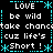 Static pixel art displays repeated text phrases within a cyan dotted border on black background.