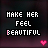 Animated contact sheet of a 5x5 grid showing sequential frames from an animated buddy icon with text and heart symbols changing across frames.