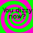 Four identical display a green and pink spiral background with black text reading "You dizzy now?" in a pixelated font