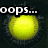 Yellow circular icon with dark textured background and white text reading 'oops... next time... don't park... your car... in Homerun Territory...'