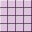 A static grid of 16 identical square tiles arranged in four rows and columns, each tile featuring a light purple background with subtle horizontal banding.
