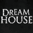 A 3x3 contact sheet of animated frames from a Dream House promotional icon showing text and character portraits with varying grayscale tones.