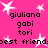 A static image with a bright pink background featuring white star shapes and repeated text elements in black pixelated font.