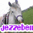 Four horse images in a with text overlays: top-left gray horse, top-right brown horse, bottom-left white horse head, bottom-right pink background with 'ponies rock!' text