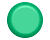 Four green circular icons arranged in a on a gray background, each with a glossy gradient effect