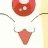 A 48x48 pixel animated buddy icon split into two frames showing a red circular object with white highlights and a smaller red diamond shape below it on the left, next to black background text reading "Anime IM" and "com" in gray pixelated font on the right.