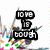 six pixelated images with text overlays and emoticons, featuring a mix of black-and-white and green text on abstract backgrounds