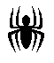 Four pixel-art spider icons arranged in a , each with distinct color schemes and background elements