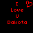 Red pixelated text and heart symbol on black background, with two identical side-by-side layouts.