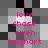 Pixelated text in bright pink on a grayscale checkerboard background, with repeated vertical text blocks.