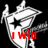 Animated black-and-white cartoon character with star on forehead, red text 'I will be famous!' , gray rectangle in bottom-right corner