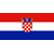 Static pixelated icon of the Croatian flag with a central coat of arms on horizontal red-white-blue stripes.