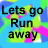 A four- of pixelated text on a colorful abstract background with blue, green, and pink hues