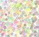A static image of a pixelated pattern with blended pastel colors including pink, green, yellow, and blue in no discernible arrangement.