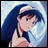 A 48x48 pixel anime-style buddy icon featuring a character with blue hair and a white headband, paired with text reading "Anime IM" and "COM" on the right side of a contact sheet layout.