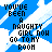 Pixelated text on blue and white background with color-coded words changing across frames.