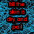 Six of pixelated text on colored backgrounds with black outlines, each displaying distinct phrases in different colors