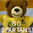A brown teddy bear in a yellow shirt with green text appears across four , each displaying different white text overlays