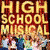 A four- of pixelated images featuring 'High School Musical' text and characters in various poses