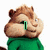 A four- shows a chipmunk character in green clothing with changing text overlays and facial expressions
