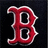 Red stylized letter B with white outline on dark background, displayed in four showing animation frames