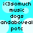 Pixelated text on a light blue background with white cloud shapes, showing repeated phrases in black block letters.
