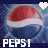 four and four shows repeated Pepsi bottle caps with changing heart icons above them, each labeled "PEPSI!" in pixelated text