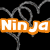 Animated icon with barbed wire background, orange 'Ninja' text on left and cyan 'Pirate' text on right, yellow 'Spy' text below center.