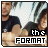 Pixelated static image of two people sitting outdoors with text overlay reading "the FORMAT" in bold black and white lettering.