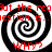 Four identical black-and-white spiral patterns arranged in a , each overlaid with red text reading "But the real question is..." and "WHY?"