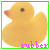 Animated contact sheet of a rubber duck icon with changing text across frames, displayed in a 3x2 grid layout on a gray background.