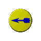 Animated yellow coin icon with blue arrow rotating through multiple angles in a 5x5 contact sheet of sampled frames.