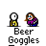 Animated contact sheet of 17 pixel art frames showing a cartoon character with brown hair and purple shirt interacting with a white stick figure, featuring text bubbles and changing poses across frames.