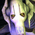 Animated character with pale skin, green hair, and yellow eyes, showing subtle facial expression changes across frames.