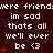 A dark red background displays repeated white text lines with red heart symbols, showing animation where heart symbols change from single to stacked vertically.