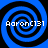 Four identical blue and black spiral patterns arranged in a with white text 'AaronC131' overlaid on each spiral