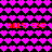 Pixelated heart pattern with red text 'ALLY <3' repeated across two on a black background