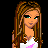 Pixel art contact sheet showing multiple views of a cartoon female character in pink and white clothing with long brown hair, holding a pink whip-like object, alongside text reading "HOTT!" on a white background.