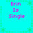 Cyan background with green dashed border and star patterns, displaying four identical pink text blocks reading 'Erin Is Single' in pixelated font.