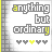 Animated icon displaying 'anything but ordinary' text with changing heart symbols and color variations