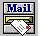 Animated sequence showing a mail icon with a letter emerging from a slot, transitioning from a closed slot to a fully open slot with the letter partially visible.
