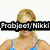 A pixelated image of a woman in a blue top with text overlays reading 'Project Nikki Loves' and 'Miss Tisdale' across her face.