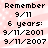 Pixelated text on a pink and white striped background reads 'Remember 9/11', '6 years:', '9/11/2001', and '9/11/2007' in two identical side-by-side