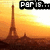Pixelated image of a tall tower against a sunset sky with text reading "P8F18" in the top-right corner.
