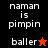 Pixelated text and star symbols on split background colors with animation changes.