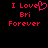 Red pixelated text on black background reads 'I Love Bri Forever' with a heart symbol replacing the 'o' in 'Love' in one view.